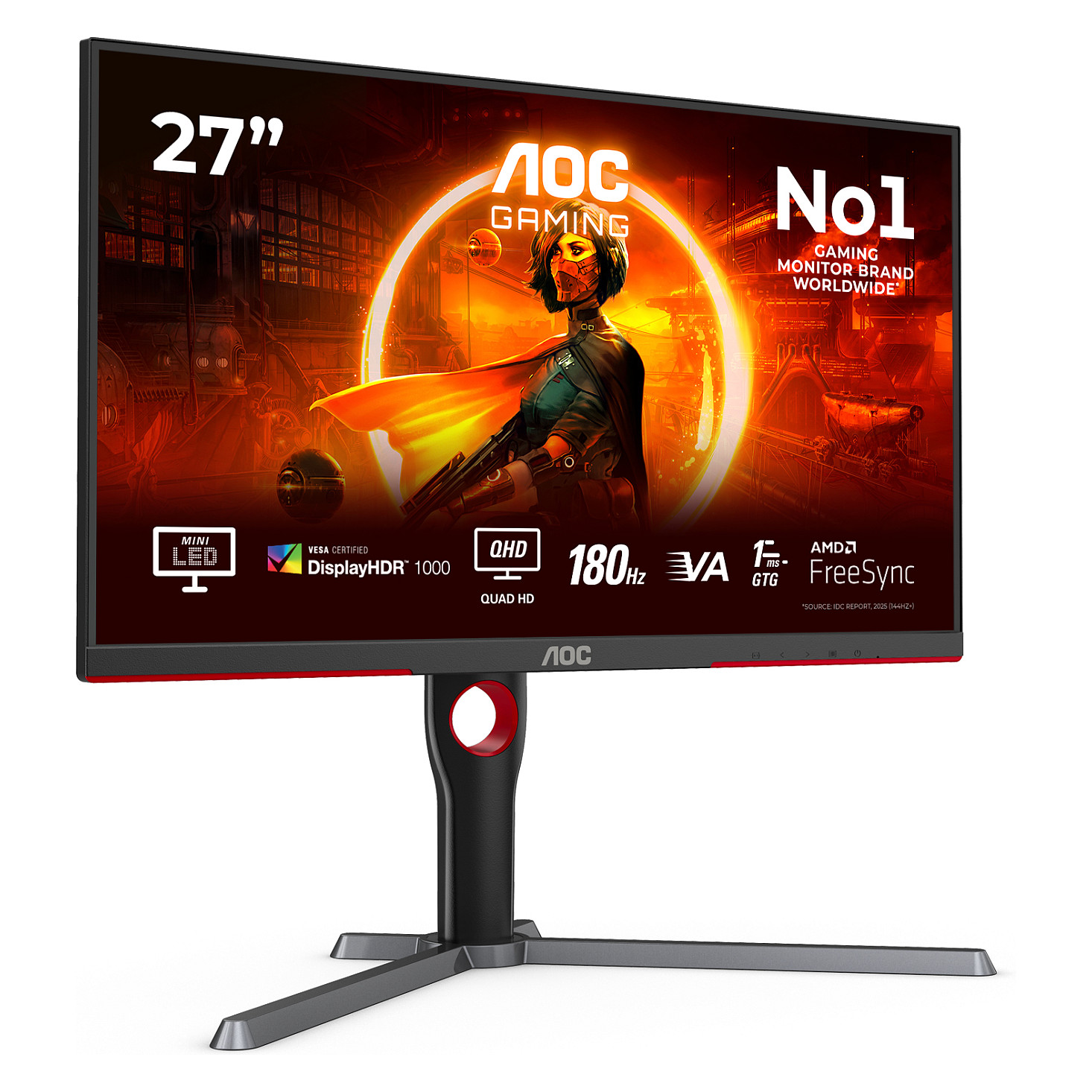 Monitor AOC Q27G3XMN BK – 27” / VA / QHD / 1ms / 180Hz / HDR1000 / I zi - 18