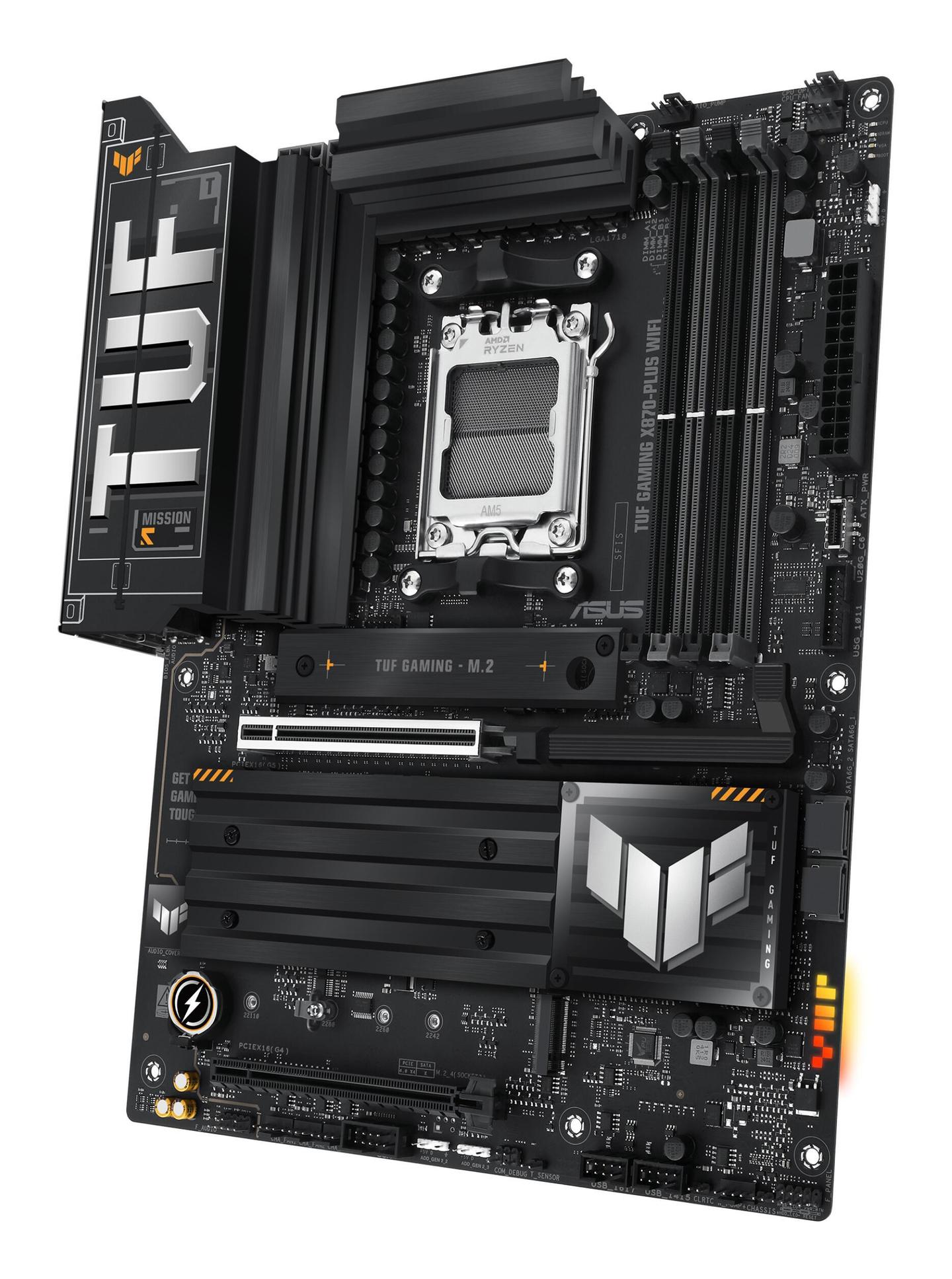 Pllakë Amë ASUS TUF Gaming X870-Plus WIFI / AMD X870 / AM5 / ATX / DDR5 / PCIe 5.0 / Wi-Fi 7 - 2