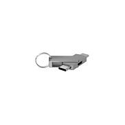 Adapter USB-C TerraTec Connect C500 / USB-C në USB-C + Micro-USB / Keyring – Argjend 