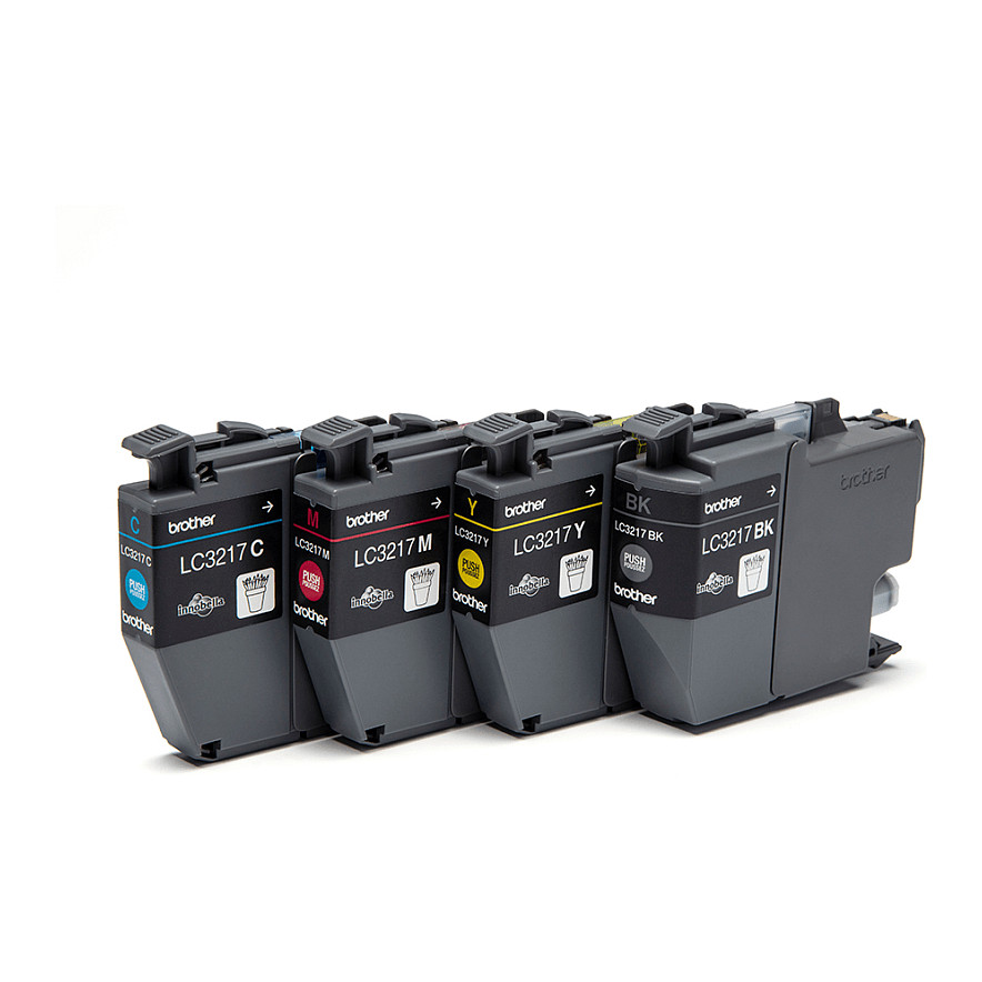 INK Brother LC-3217VALDR Value Pack / kapacitet standard – Set me 4 ngjyra (Zezë/ Blu/ Rozë/ Verdhë) - 3