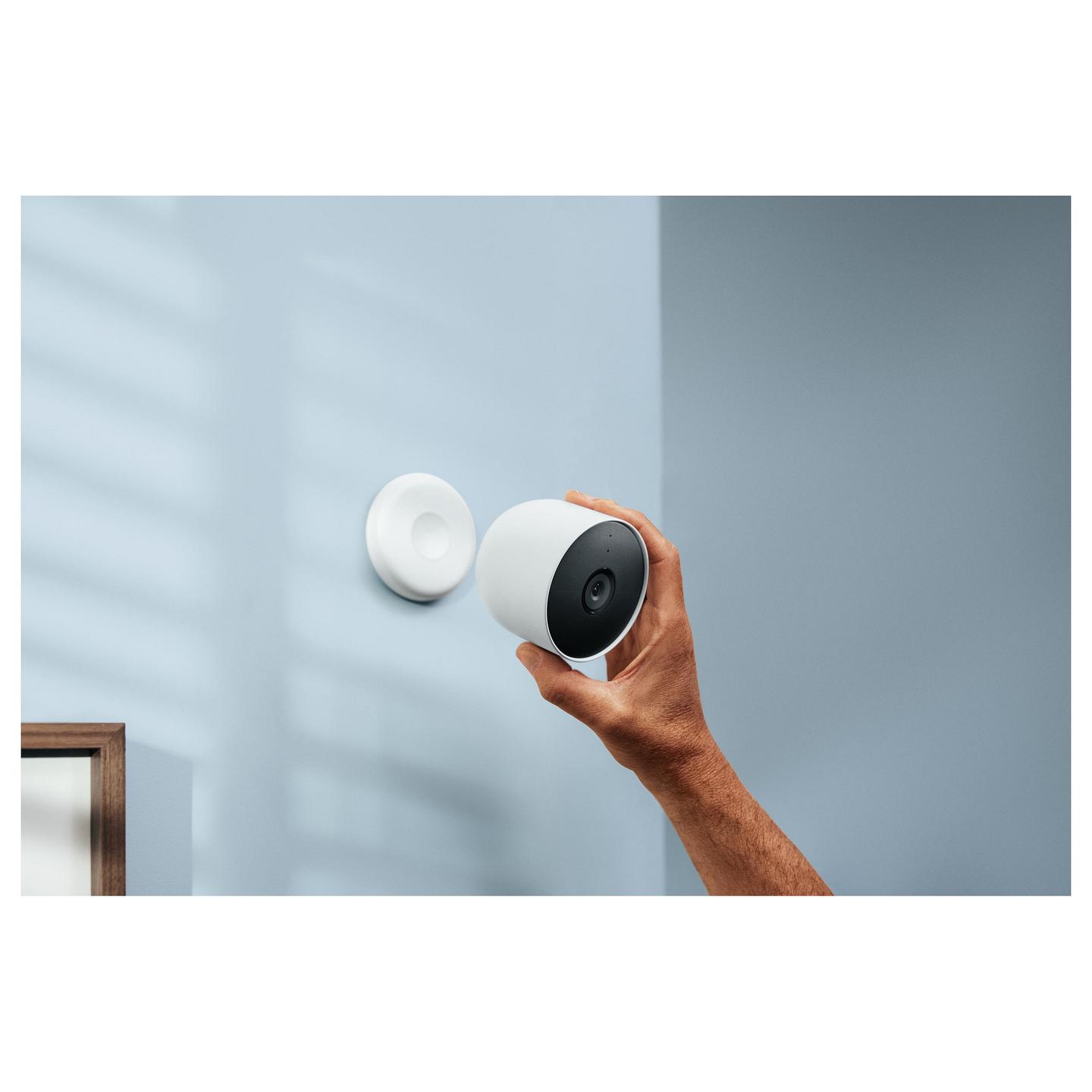 Google Nest Cam Outdoor & Indoor 2-Pack 1080p Wi-Fi 130° Night Vision 6000mAh IP54 – E Bardhë - 9