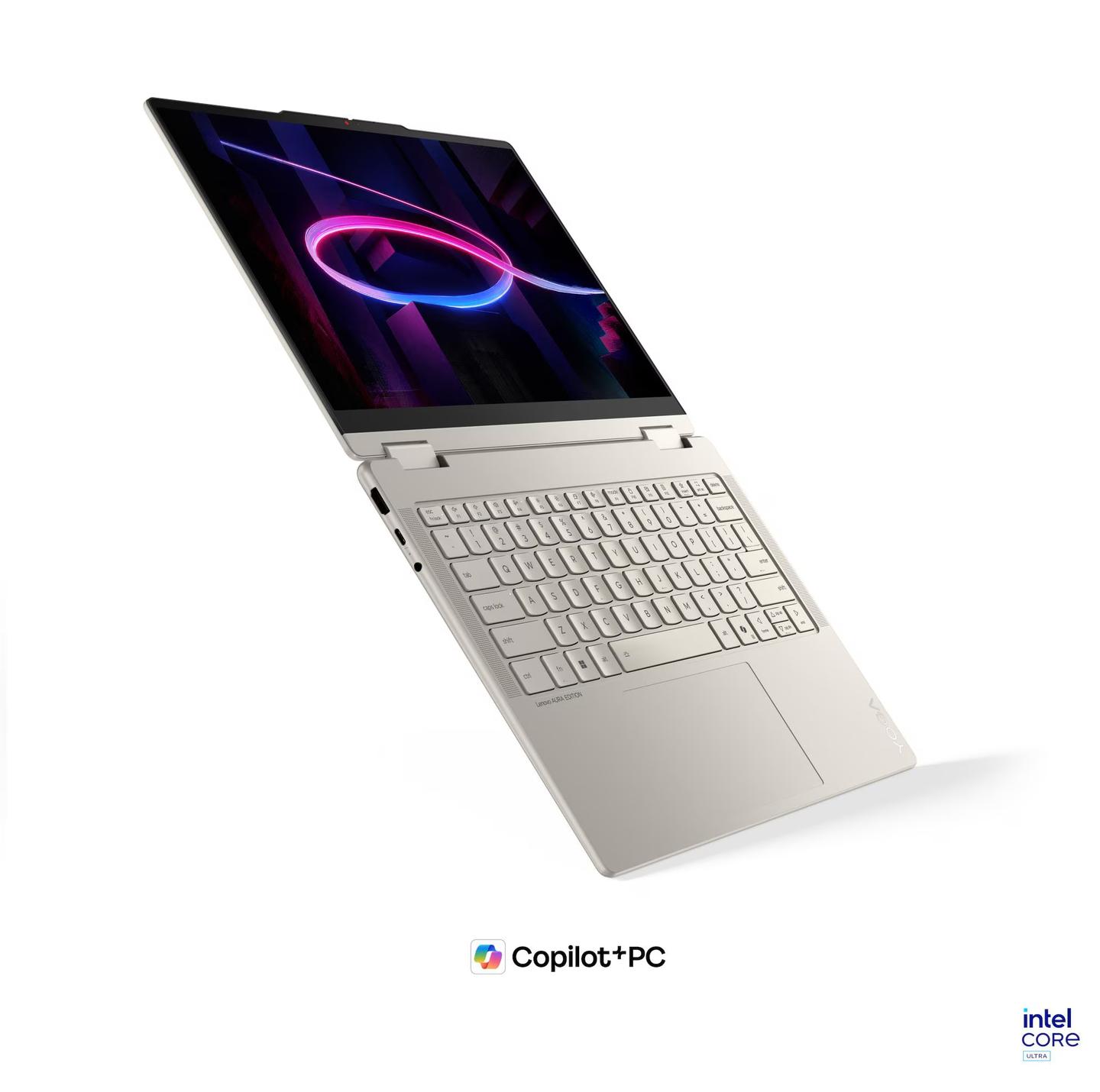 Laptop Lenovo Yoga 7 14IPH11 / 2-in-1 / Core Ultra 7 355 / 32GB LPDDR5X-7467 / 1TB / 14" WUXGA OLED 60Hz Touch / Intel Graphics - Seashell - 6