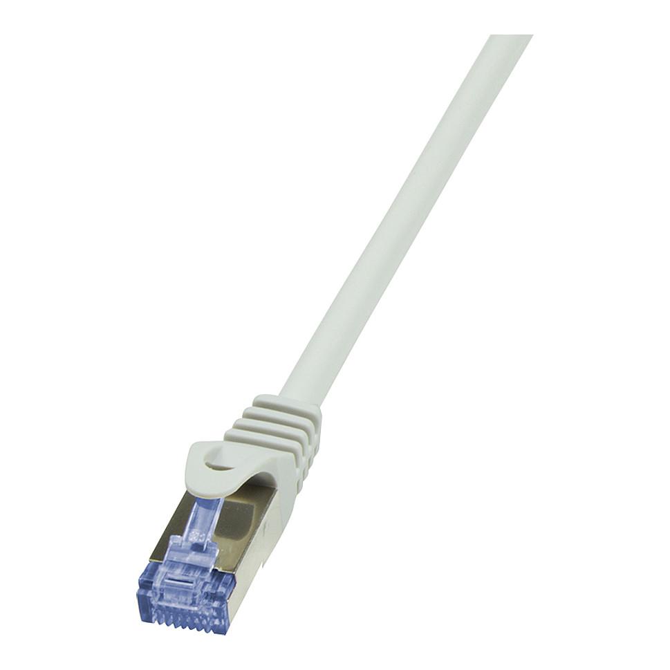 Kabllo për Rrjet LogiLink CQ3012S / RJ45 - RJ45 / Cat.6A / S/FTP / AWG 26/7 / 500 MHz / 0.25 m - Gri
