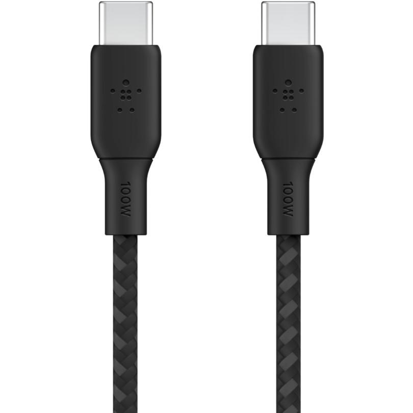 Kabllo USB-C Belkin BOOST CHARGE / USB-C në USB-C / 100 W / 3 m - Zezë - 1