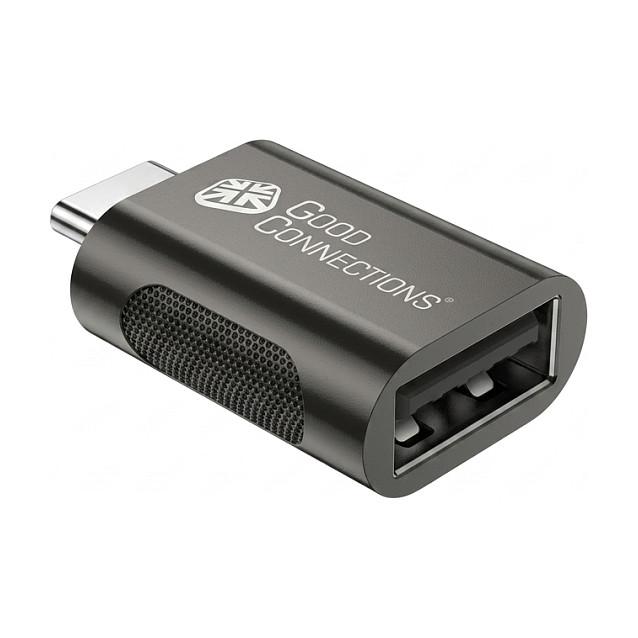 Adapter USB Good Connections USB-AD302-3, USB 3.2 Gen 1, USB-C Mashkull në USB-A Femër, 5Gbps, set 3 copë - Hiri