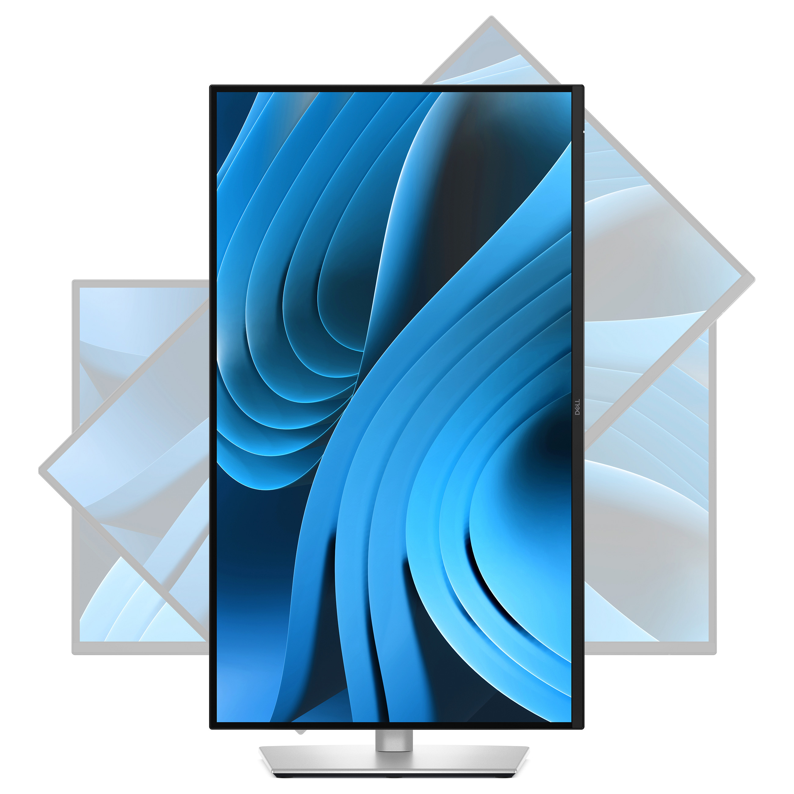 Monitor Dell P2725D / 27″ / WQHD IPS LCD / 100Hz / 8ms / HDMI + DP + USB / Pivot - Zezë - 8