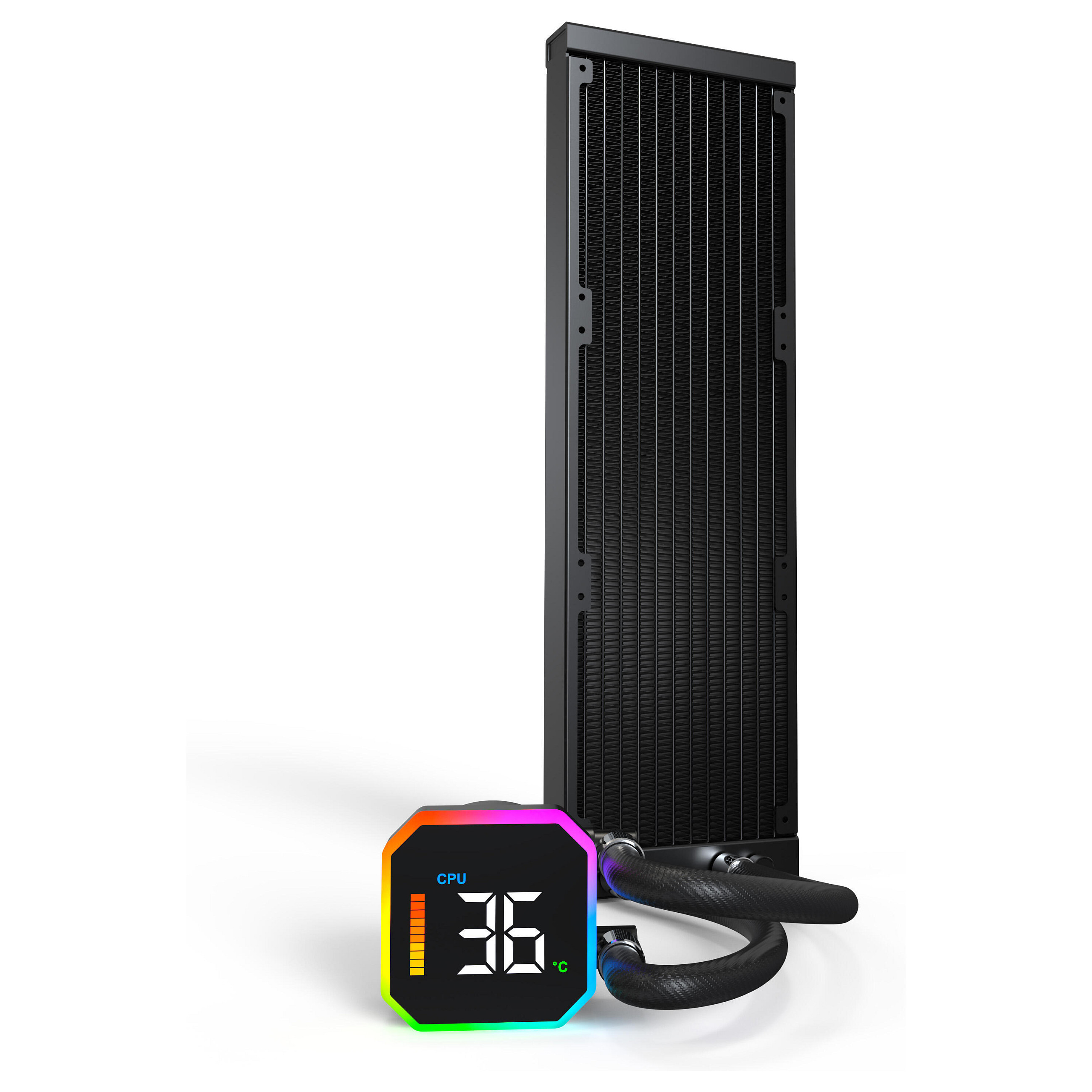 Ftohës për Procesor me Lëng K Montech HyperFlow Digital 360 - Zezë - 2