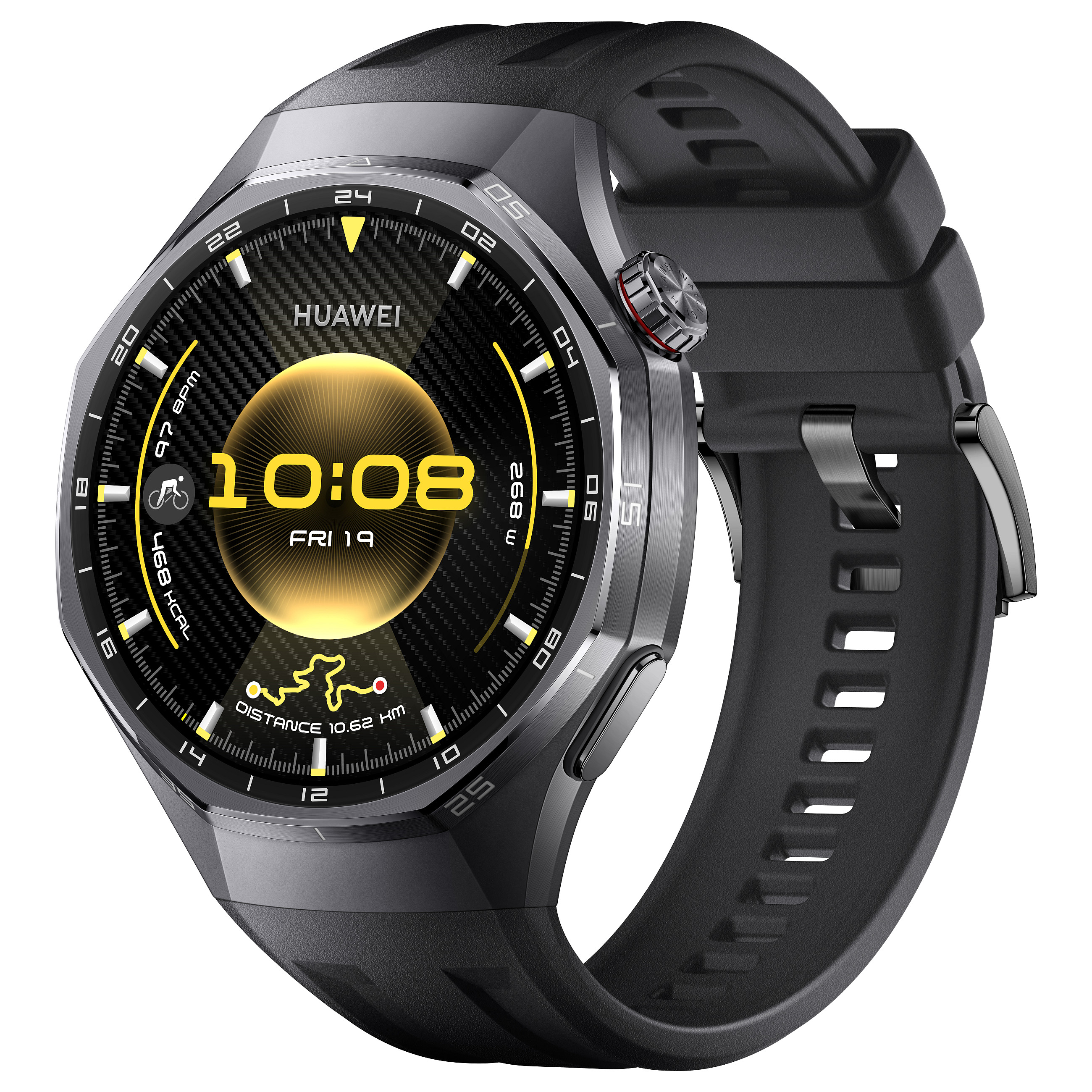 Orë e mençur Huawei Watch GT 6 Pro Atum-B29F / 46mm / Rrip prej fluoroelastomeri (S) - Zezë - 2