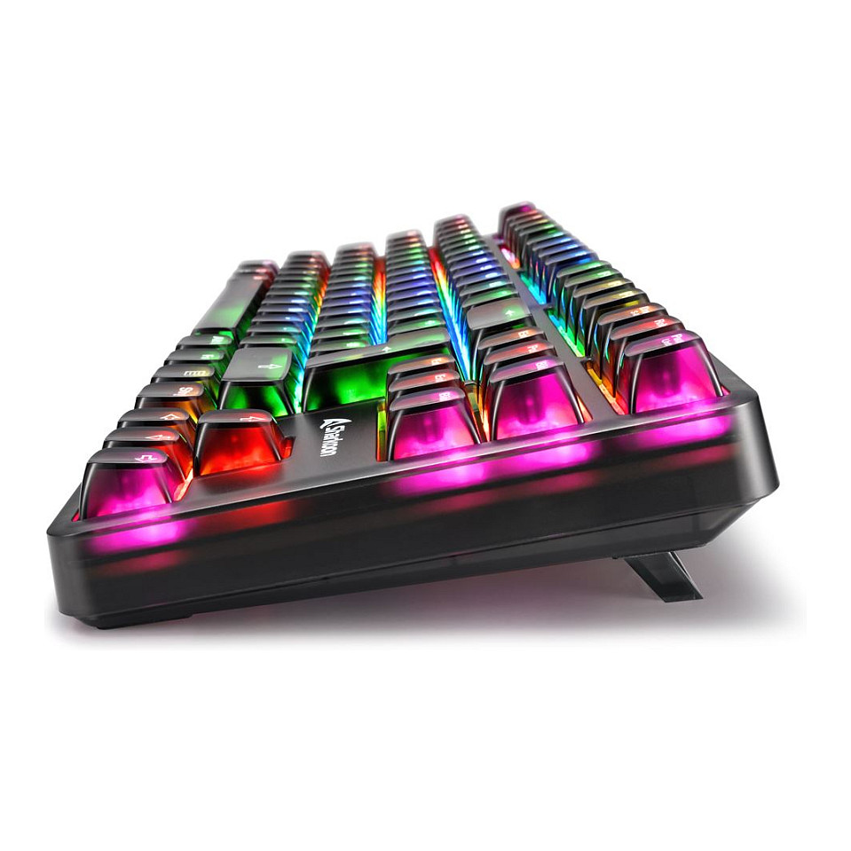 Tastierë Gaming Sharkoon Crystal Shark Wired & Wireless / QWERTZ – Zezë - 3