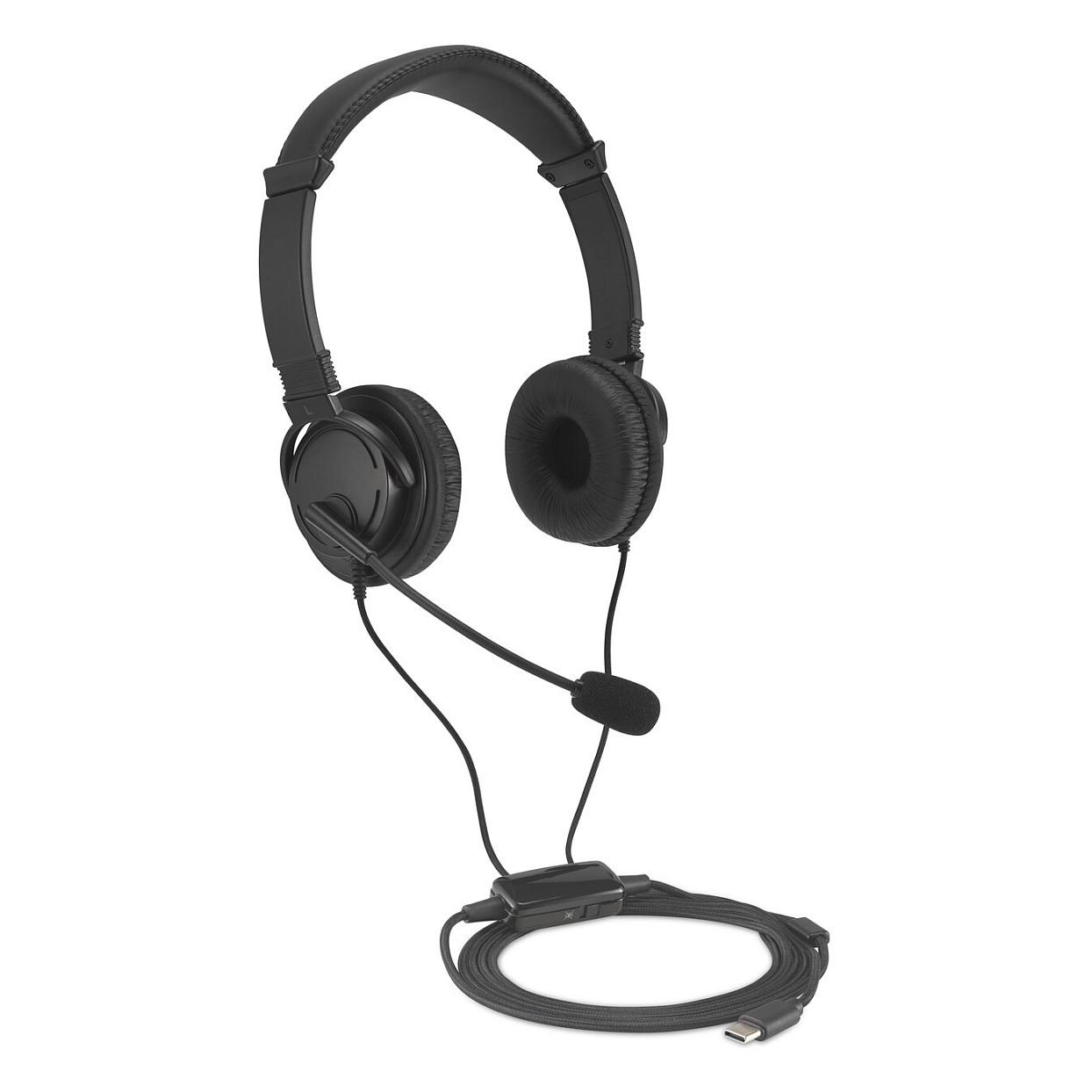 Kufje me kabllo Kensington Classic EQ / Stereo / 40mm / USB-C / Mikrofon / 2m - Zezë - 5