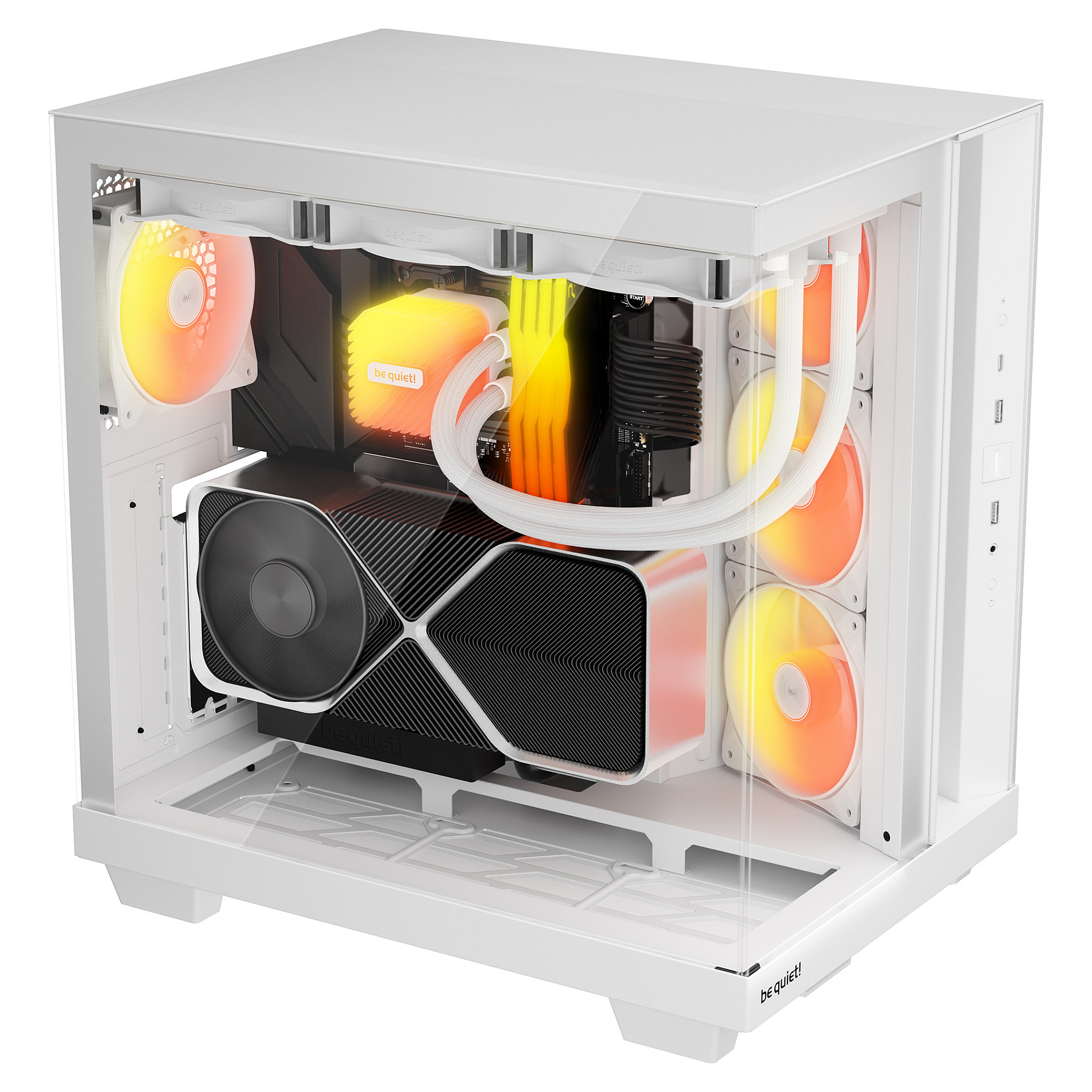 Kasë Midi be quiet! Light Base 500 LX – Bardhë - 3
