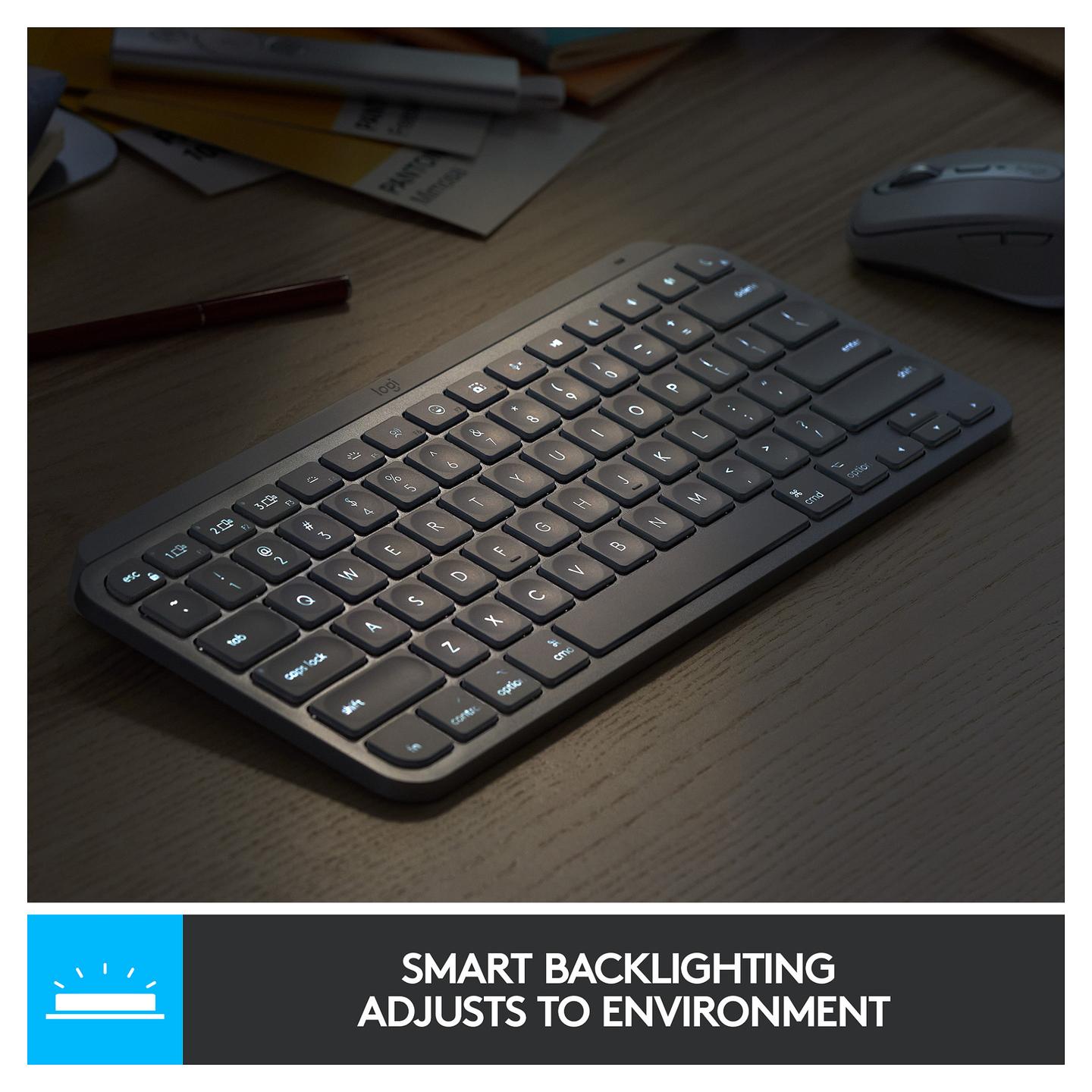 Tastierë pa kabllo Logitech MX Keys Mini / Bluetooth / QWERTZ DE / Backlit / Mini - Grafit - 8