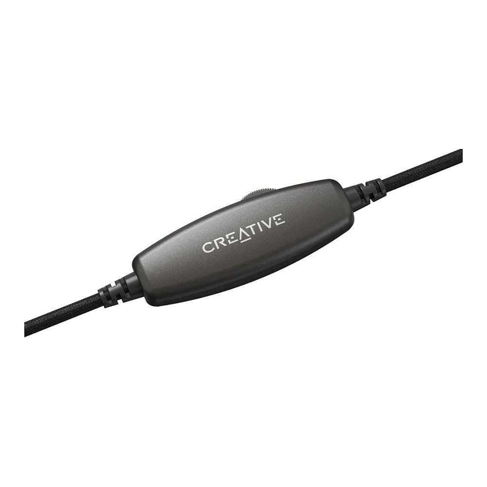 Kufje me kabllo Creative HS-230, 3.5mm, USB-A, Mikrofon - Zezë - 6