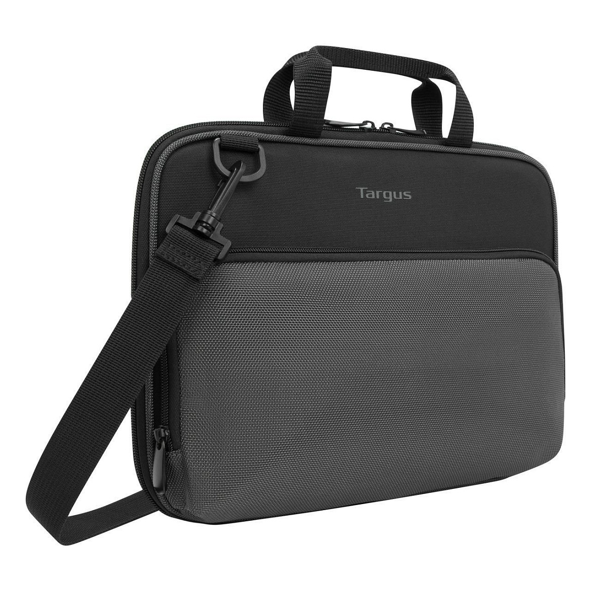 Çantë për Laptop Targus Work-in Essentials TED006GL / Briefcase / 11.6" / Polyurethane / Soft Lining / Elastic Straps / Front Pocket / Detachable Shoulder Strap - Zezë/Gri