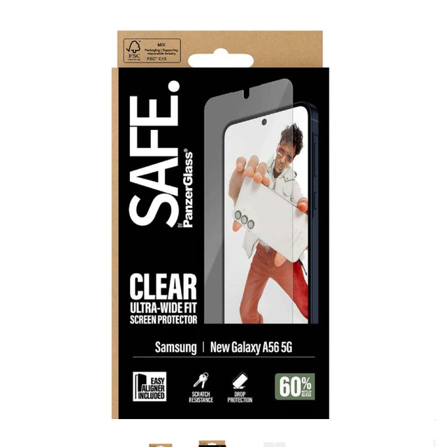 Mbrojtës Ekrani PanzerGlass / Ultra-Wide Fit / Samsung Galaxy A57 - Transparente