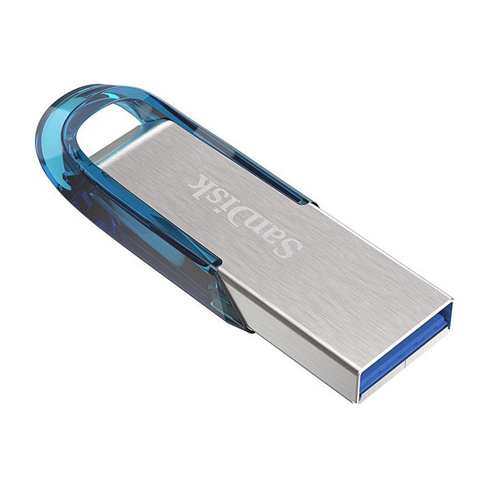 USB Flash Drive STICK 128 GB SanDisk Ultra Flair - 3.2 Gen 1 - Hiri dhe blu - 3