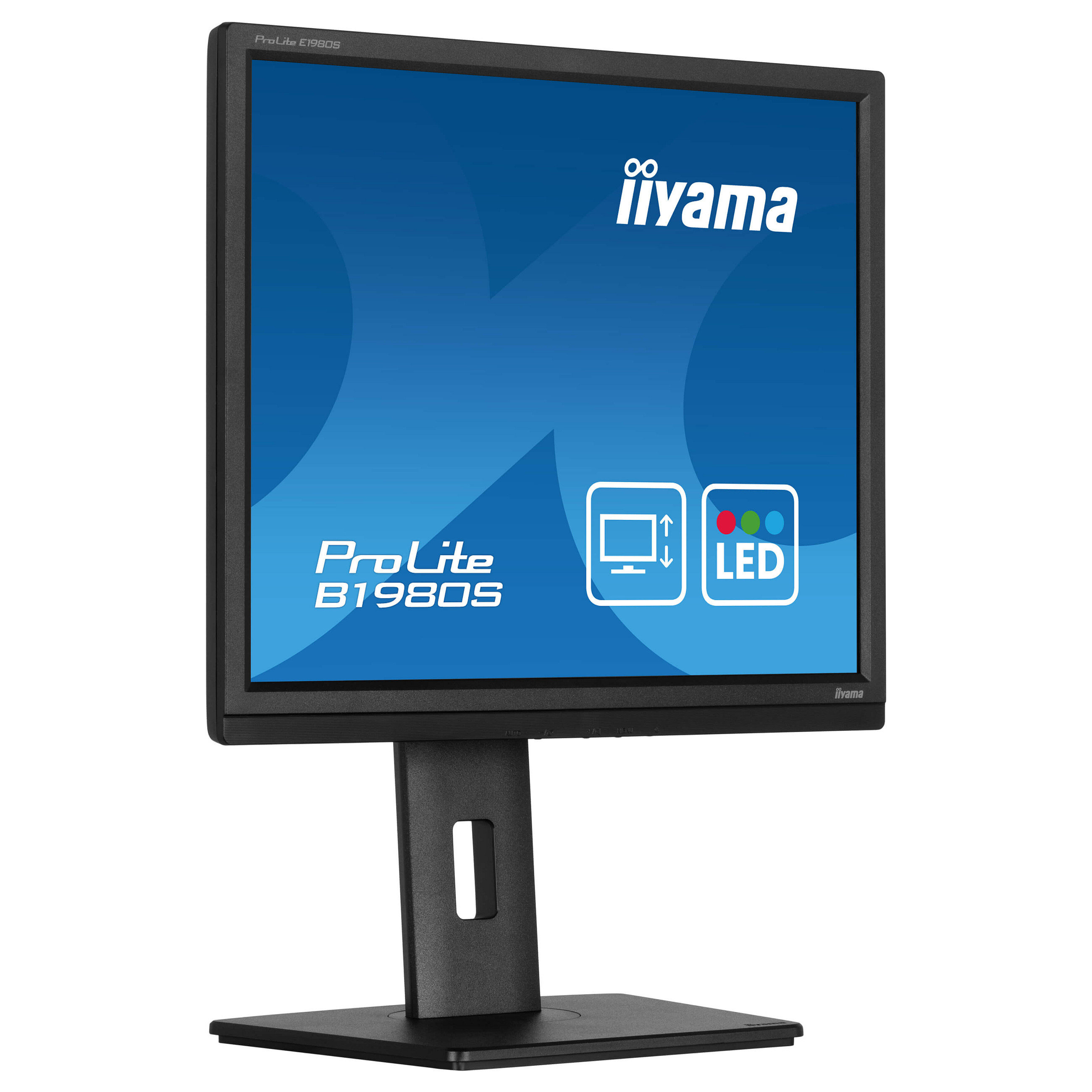Monitor iiyama ProLite B1980S-B1 / 19″ / VGA TN LED / 75Hz / 3ms / HDMI + DP - Zezë - 4