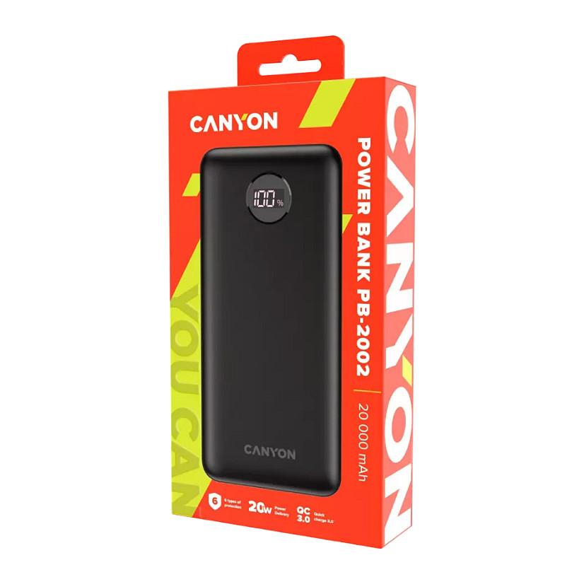 Power Bank Canyon PB-2002 / 20000mAh / USB-A / USB-C / QC 3.0 / 20W - Zezë - 4