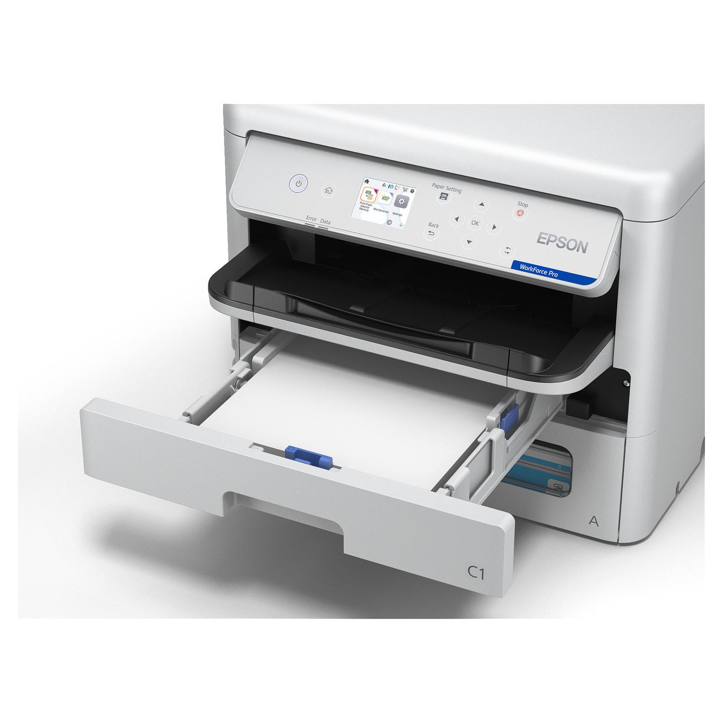 Printer Inkjet Epson WorkForce Pro EP-C800RDW, A4, 4 ngjyra, Wi-Fi, Duplex - Bardhë - 6