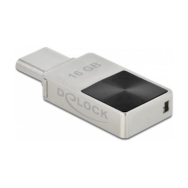 USB Flash Drive DeLOCK 54082 / 16GB / USB 3.2 Gen 1 / USB-C / 120MB/s - Argjend - 2