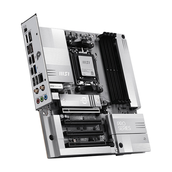 Pllakë Amë AMD AM5 MSI PRO B850M-A WiFi Project Zero / DDR5 / mATX / HDMI+DP - 3