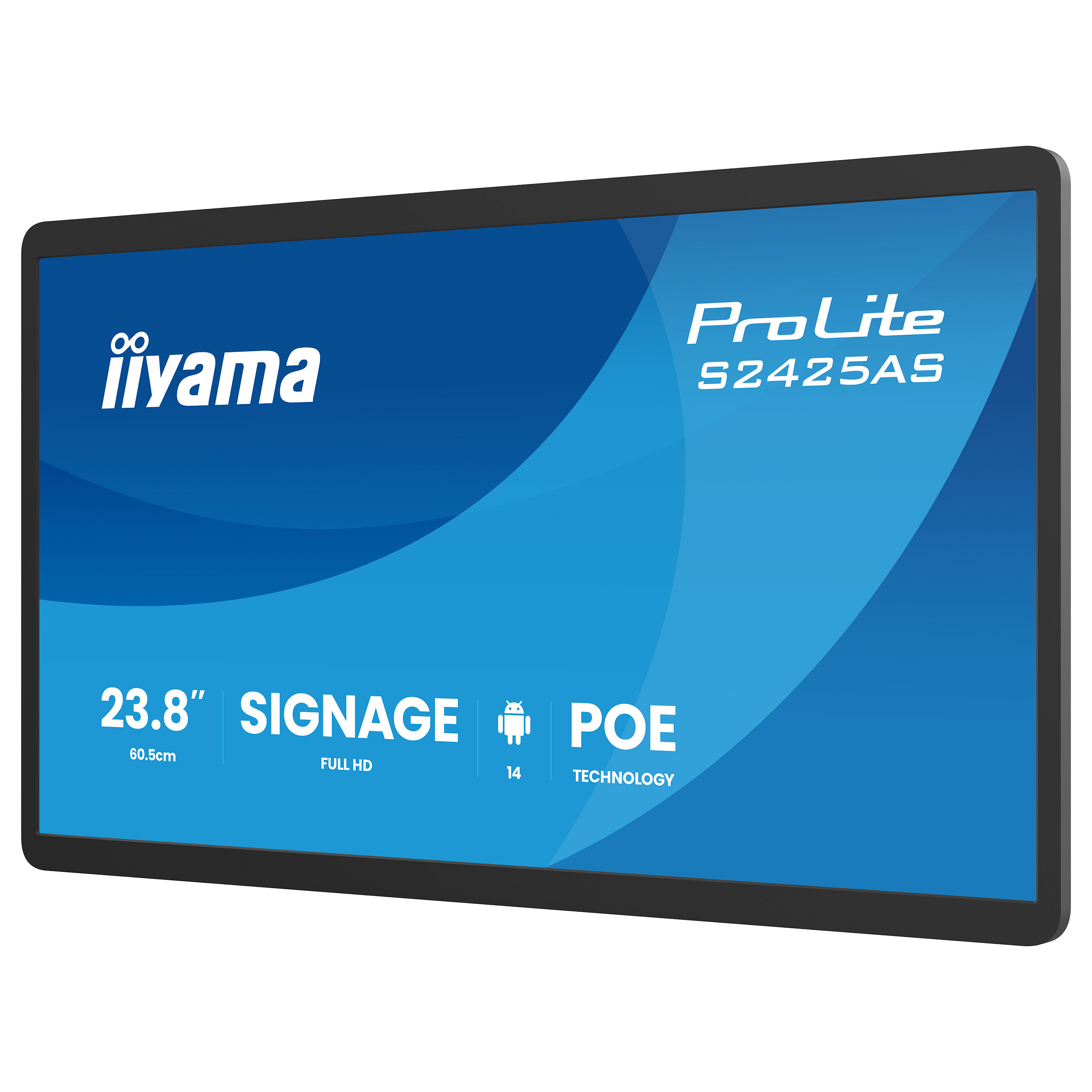 Monitor iiyama S2425AS-B1P / 23.8' / Full HD IPS LCD / 14 ms / USB - Zezë - 4
