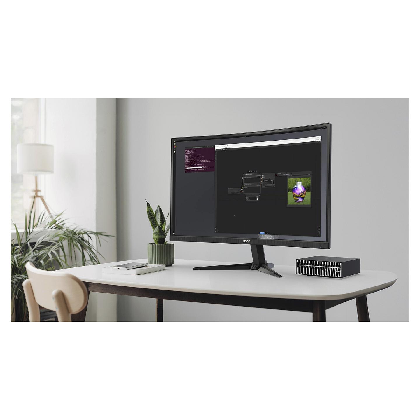 Mini Kompjuter Acer Veriton VGN100, GB10 Grace Blackwell, 128GB LPDDR5X, 2TB, NVIDIA Blackwell - Zezë - 11