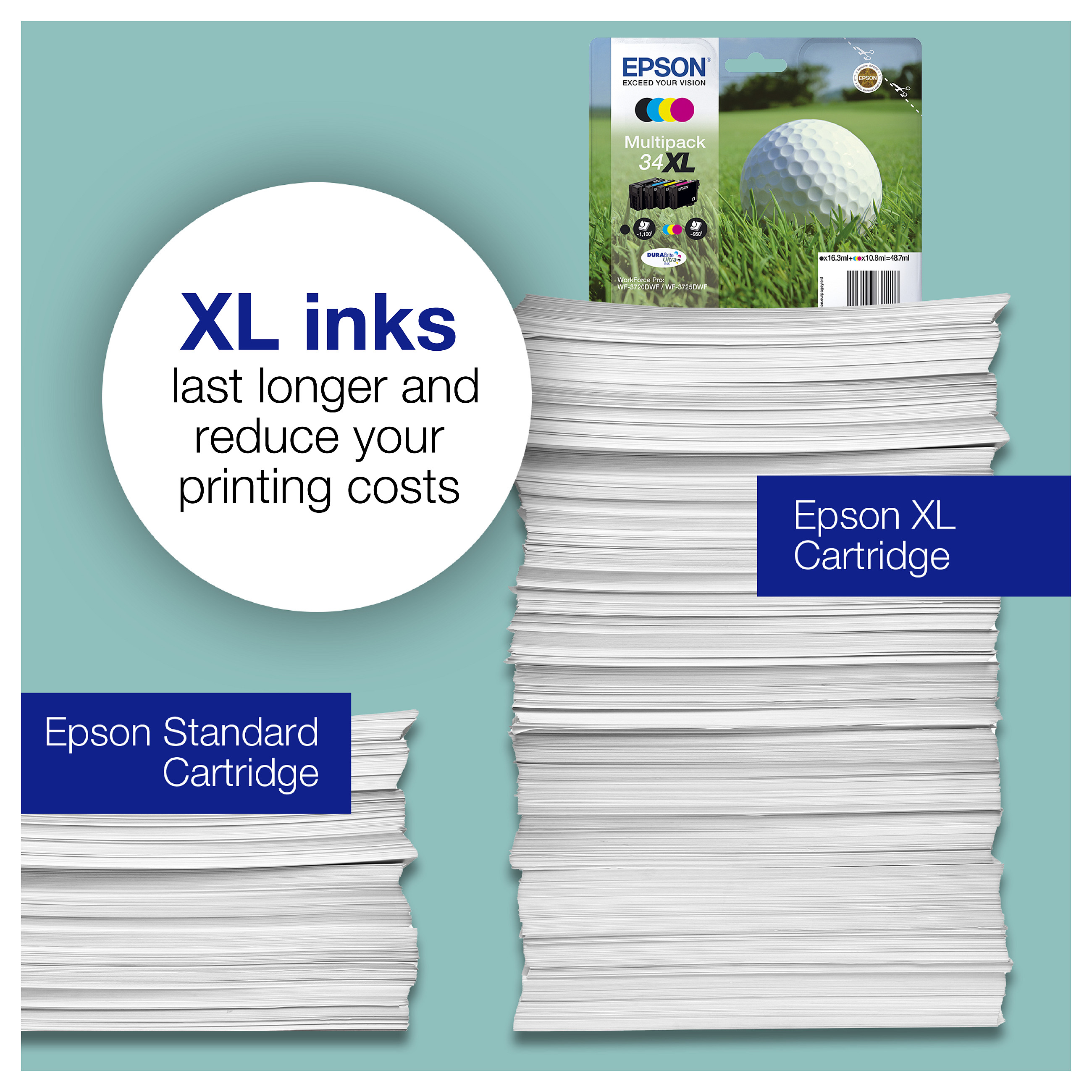 INK Epson 34XL C13T34764010 Multipack – Zezë / Rozë / Blu / Verdhë - 6