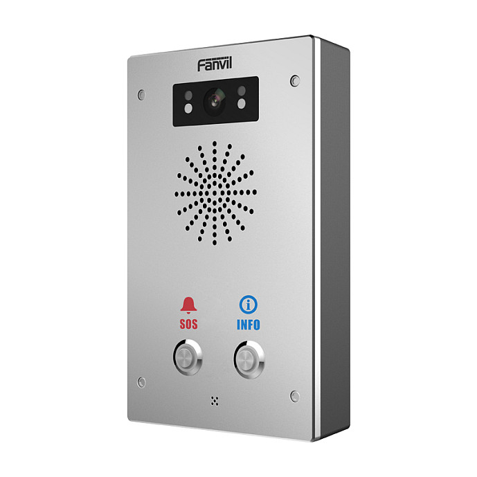 Intercom VoIP Fanvil i16S-02P / Audio / SIP / 2 Butona / PoE / IP65 - Inoks