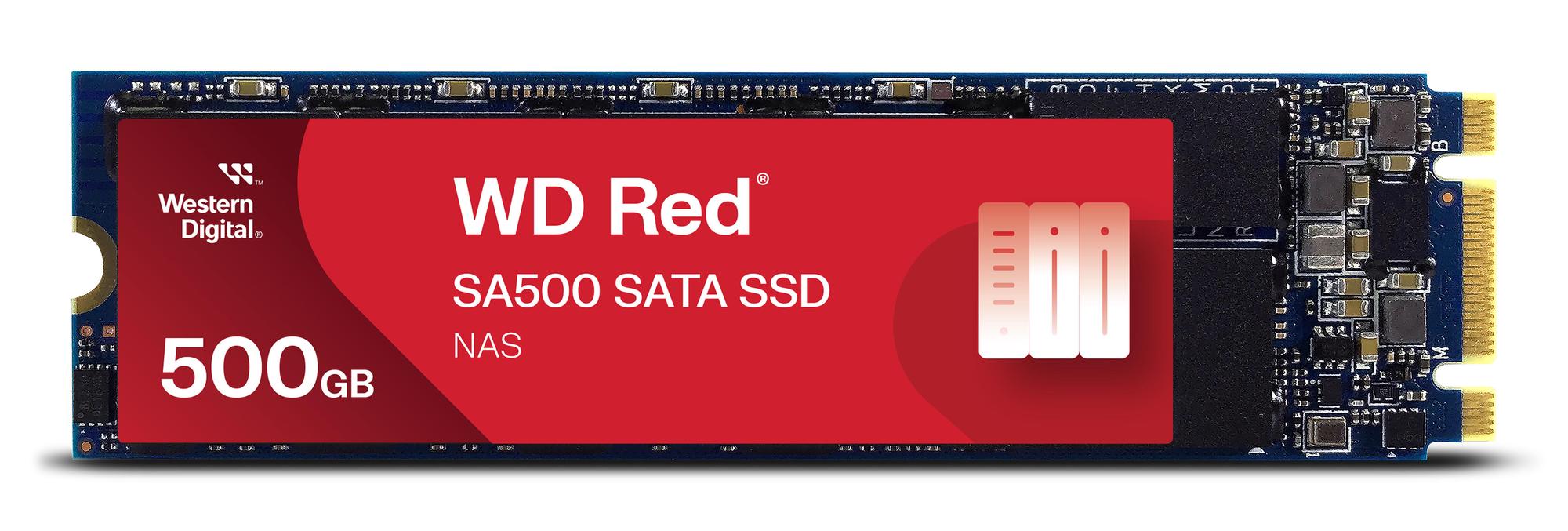 SSD e Brendshme Western Digital WD Red SA500 NAS / WDS500G1R0B-68A4Z0 / 500GB / M.2 2280 / SATA III 6Gb/s – Kuqe