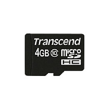 Kartë Memorie Transcend / 4GB / MicroSDHC / Class 10 / 90MB/s