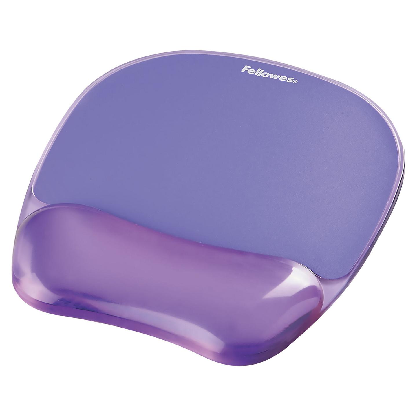 Mauspad Fellowes Crystal Gel / 9144104 / Mbështetje për Kyçin e Dorës / Gel – Vjollcë