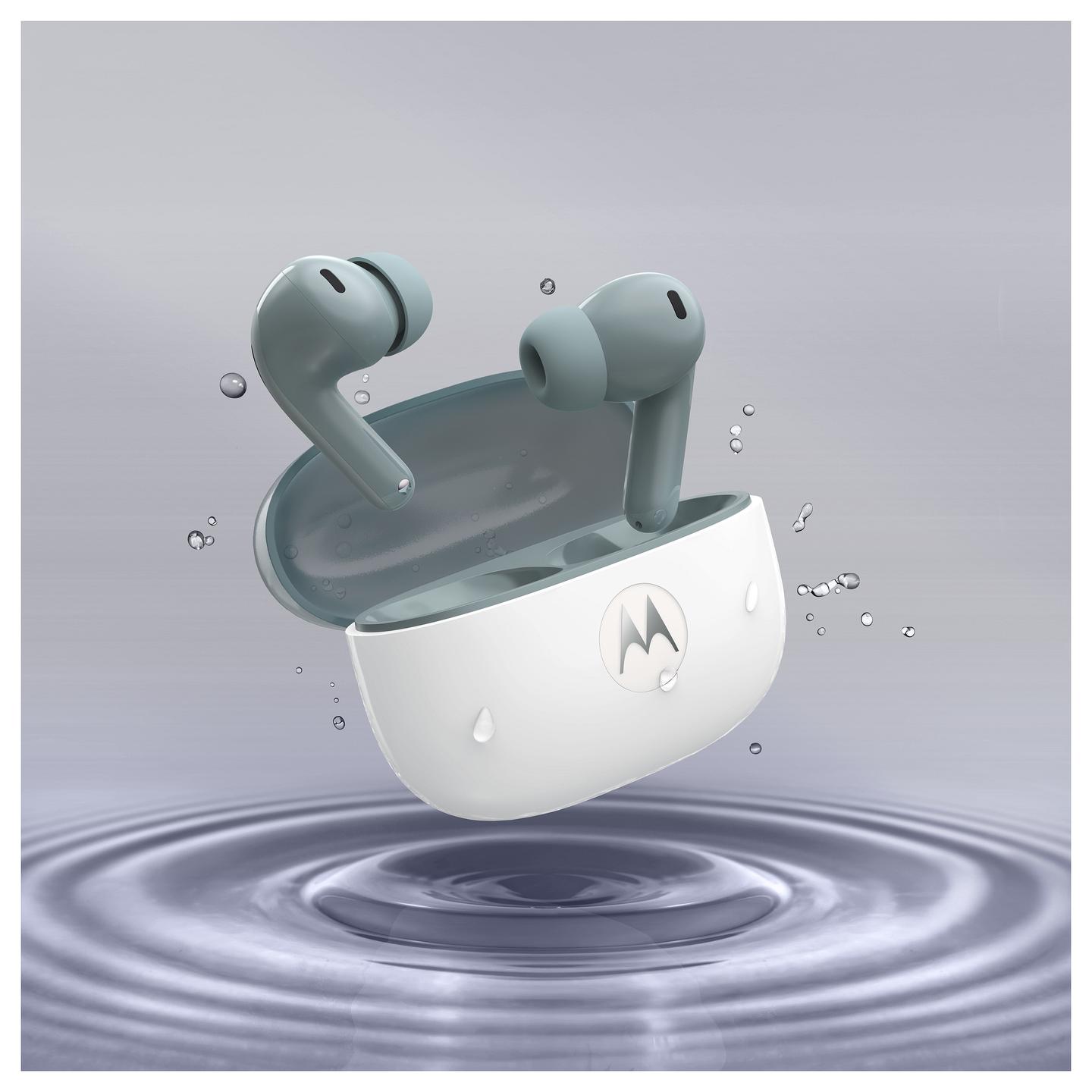 Kufje pa kabllo Motorola moto buds 2 / Bluetooth 6.0 / ANC deri 55 dB / Driver 11 mm + 6 mm / LHDC / 6 Mikrofona / IP54 / 48 orë - Gri - 12