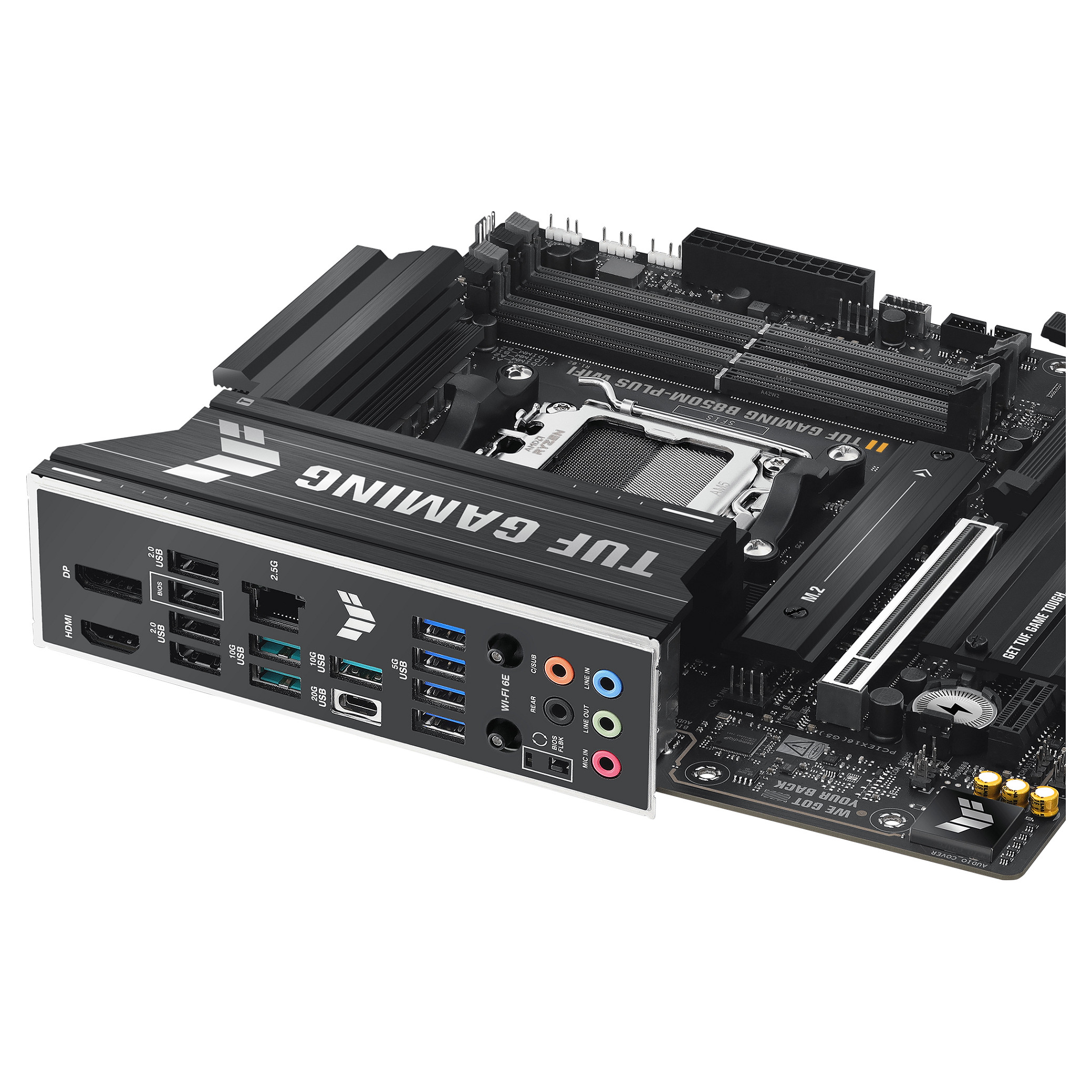 Pllakë Amë ASUS TUF GAMING B850M-PLUS WIFI / AMD AM5 / B850 / DDR5 / Micro ATX / Wi-Fi 6E / 2.5GbE LAN - 10