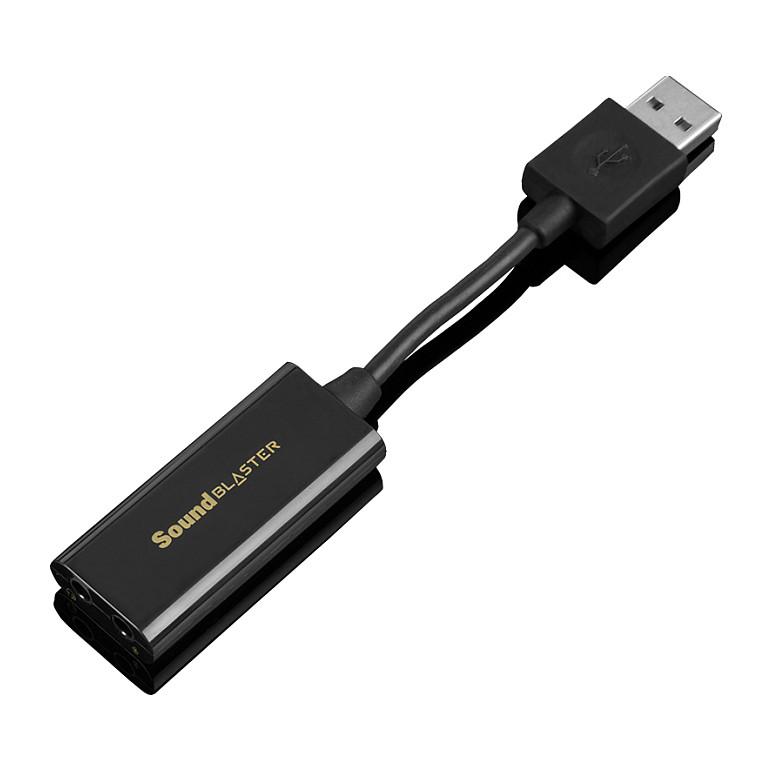 Kartë e zërimit Creative Sound Blaster PLAY! 3, USB, 24-bit/96 kHz, stereo 2.0, SNR 93 dB, dalje kufjesh 3.5 mm, hyrje mikrofoni 3.5 mm
