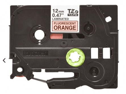 Shirit për Printer 3D Brother Colour Ribbon TZE-B31 / TZEB31 - Zezë mbi Portokalli - 2