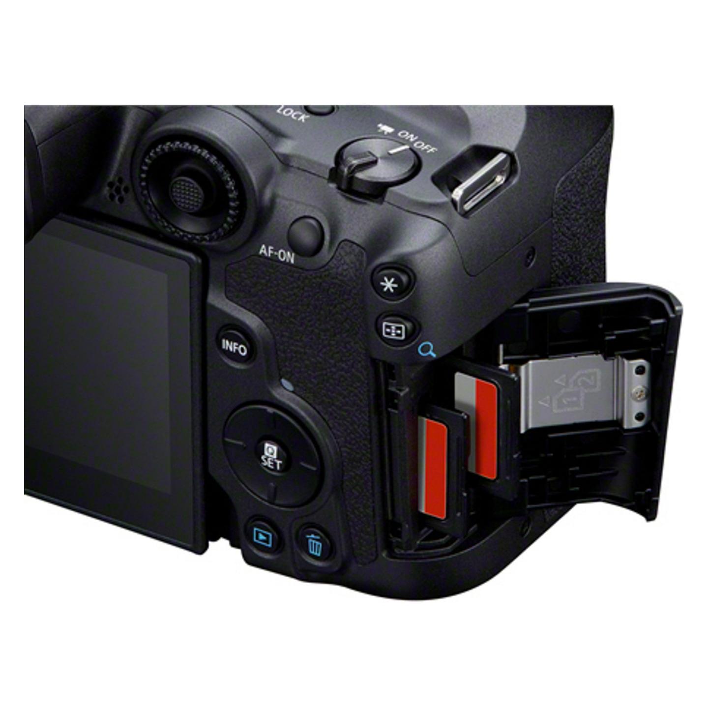 Kamerë Digjitale Canon EOS R7 Body, APS-C, 32.5MP, 30fps, 4K 60fps, 5-Axis IS, RF Mount - Zezë - 2