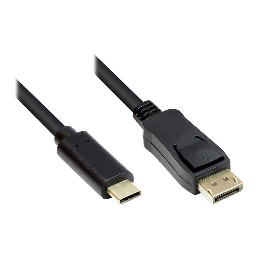 Kabllo DisplayPort Alcasa GC-M0107, DisplayPort 1.2, 3m, 4K 60Hz - Zezë 