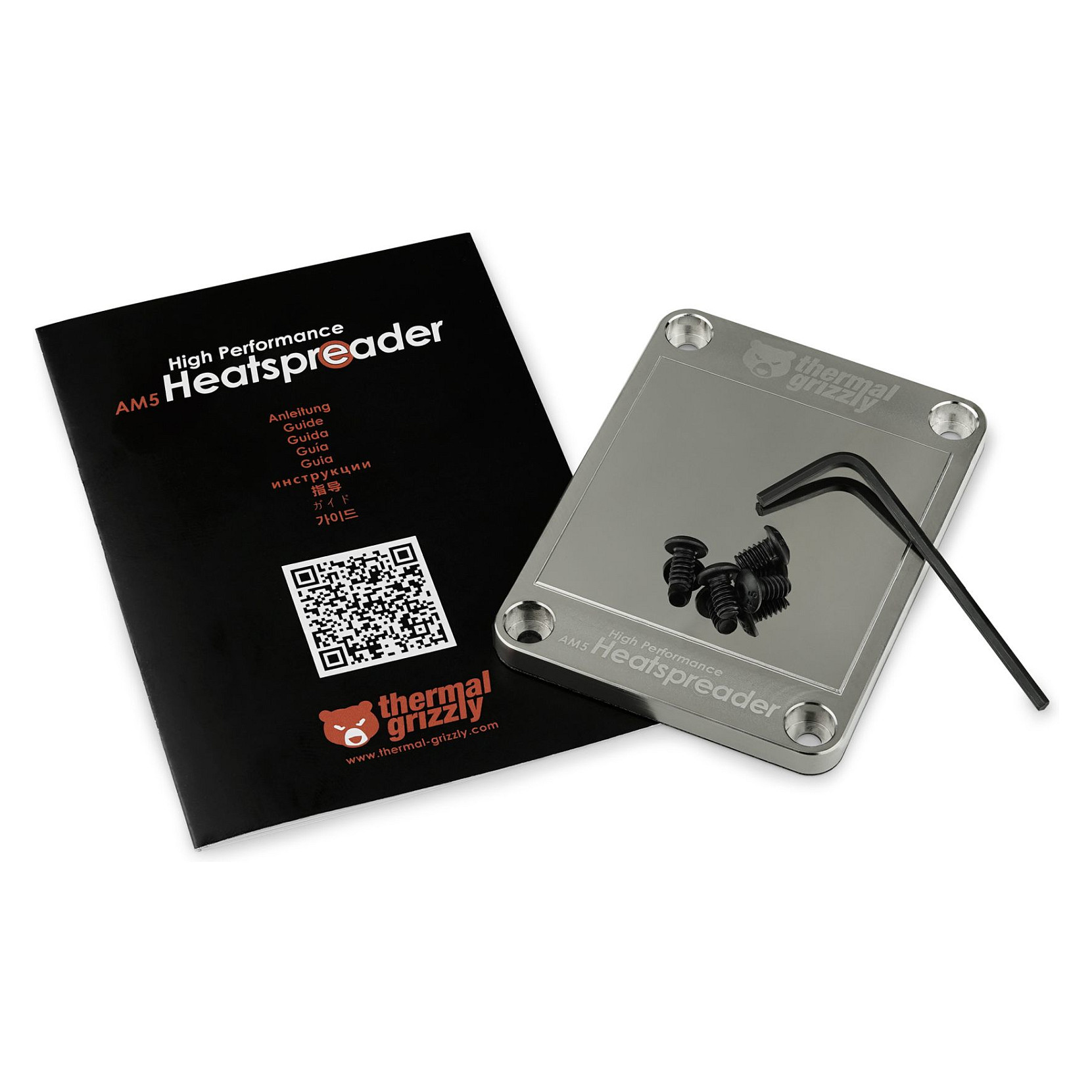Aksesor për Ftohës Thermal Grizzly AM5 High Performance Heatspreader / AM5 / Bakër i Nikelizuar / 6.0mm – Argjend - 8