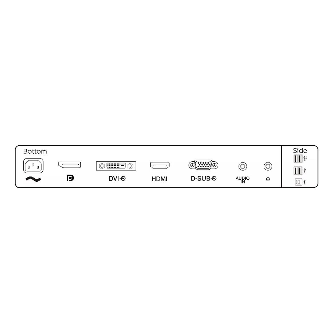 Monitor Philips B Line 241B8QJEB/00 / 23.8" / Full HD IPS / 75Hz / 5ms / HDMI+DVI+DP+VGA+USB - Zezë - 4