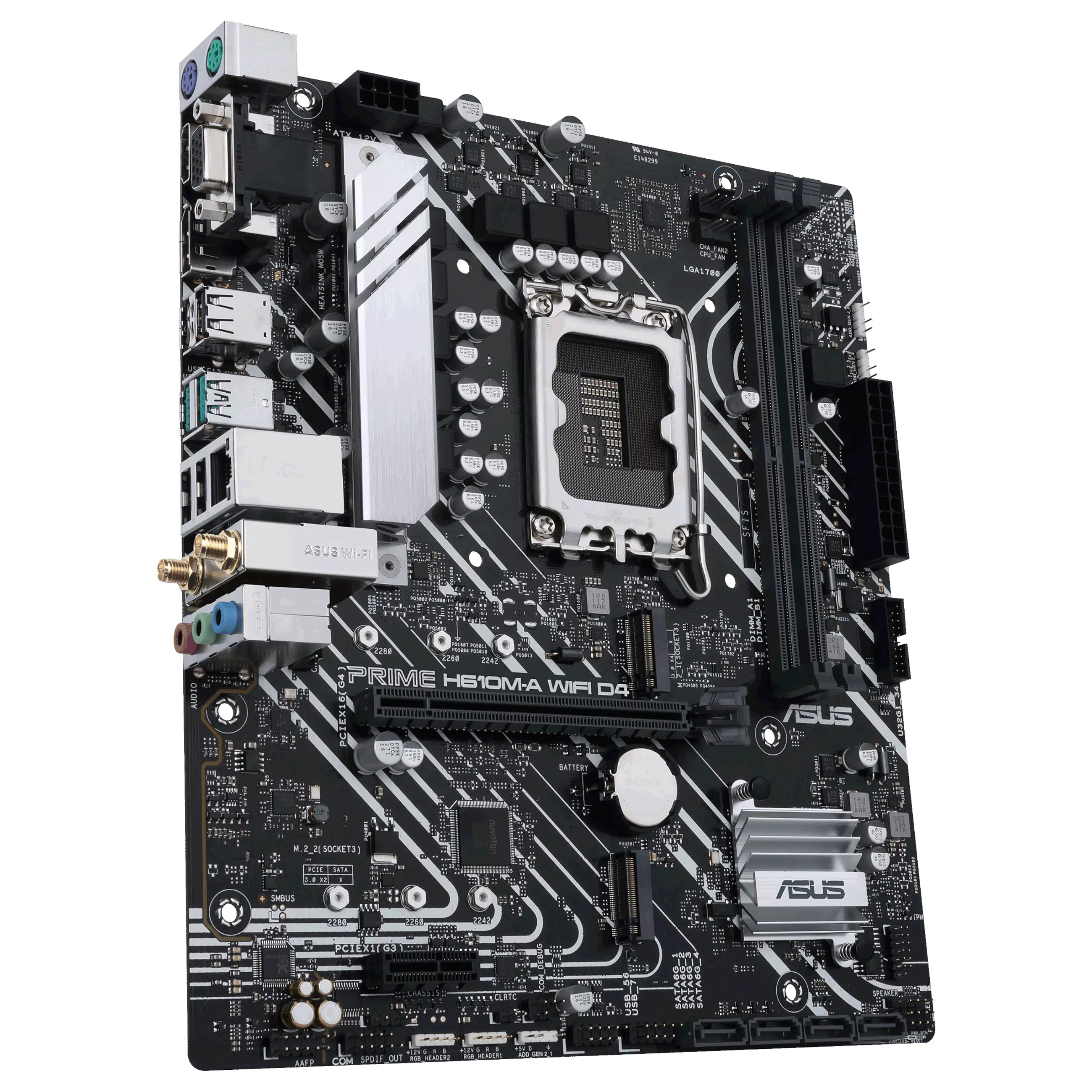 Pllakë Amë MB Intel ASUS PRIME H610M-A WIFI / LGA 1700 / DDR4 / mATX / HDMI+DP+VGA - 4