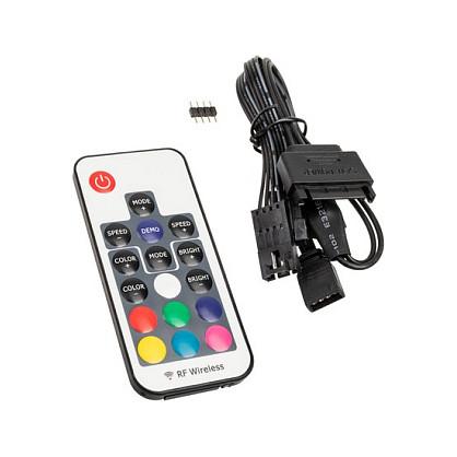 Kontrollues RGB Kolink Inspire L2, 12V, SATA, Telekomandë RF - Zezë