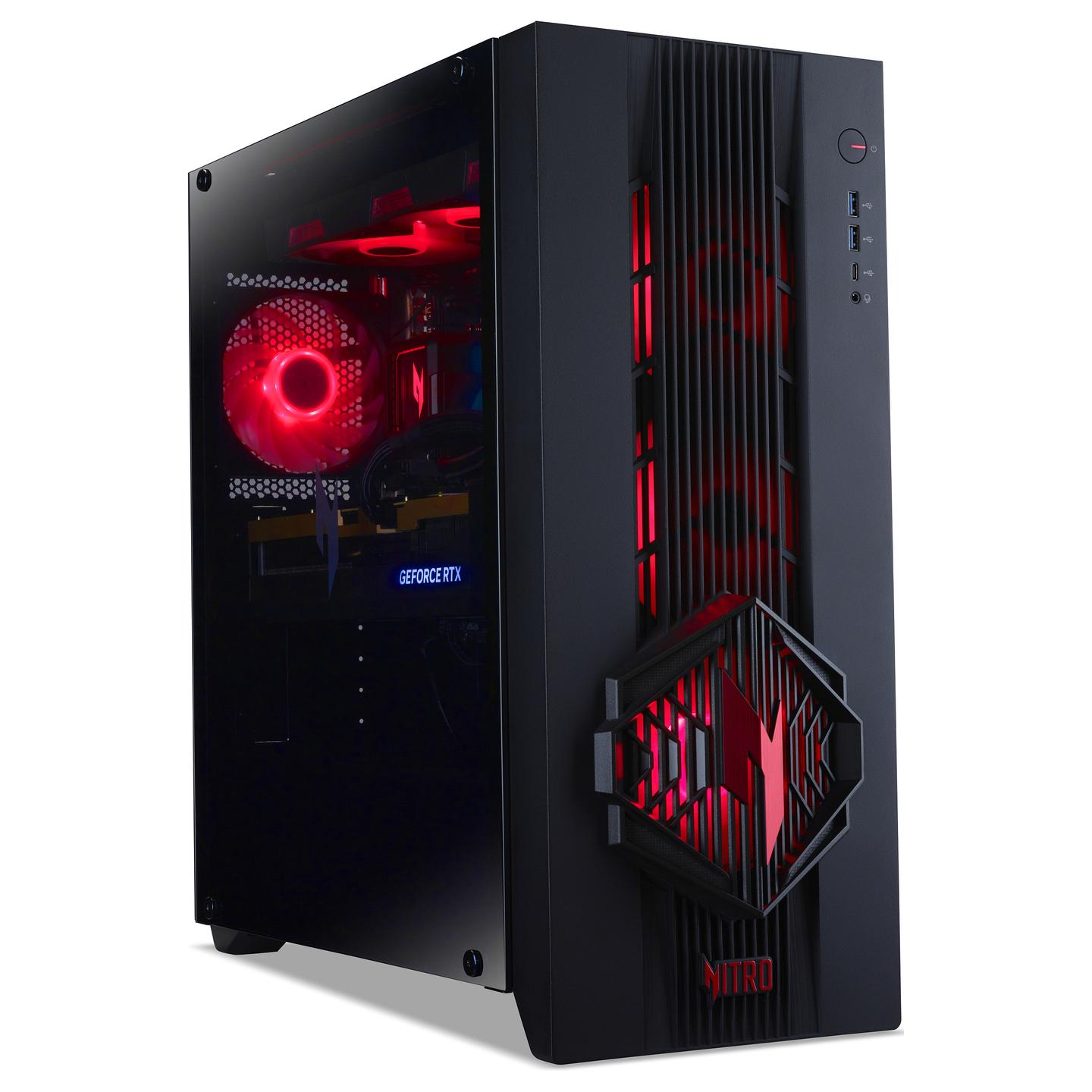 Kompjuter Gaming Acer Nitro 70 AMD N70X3D-100, Ryzen 7 9800X3D, 32GB DDR5, 1TB, RTX 5070 12GB - Zezë