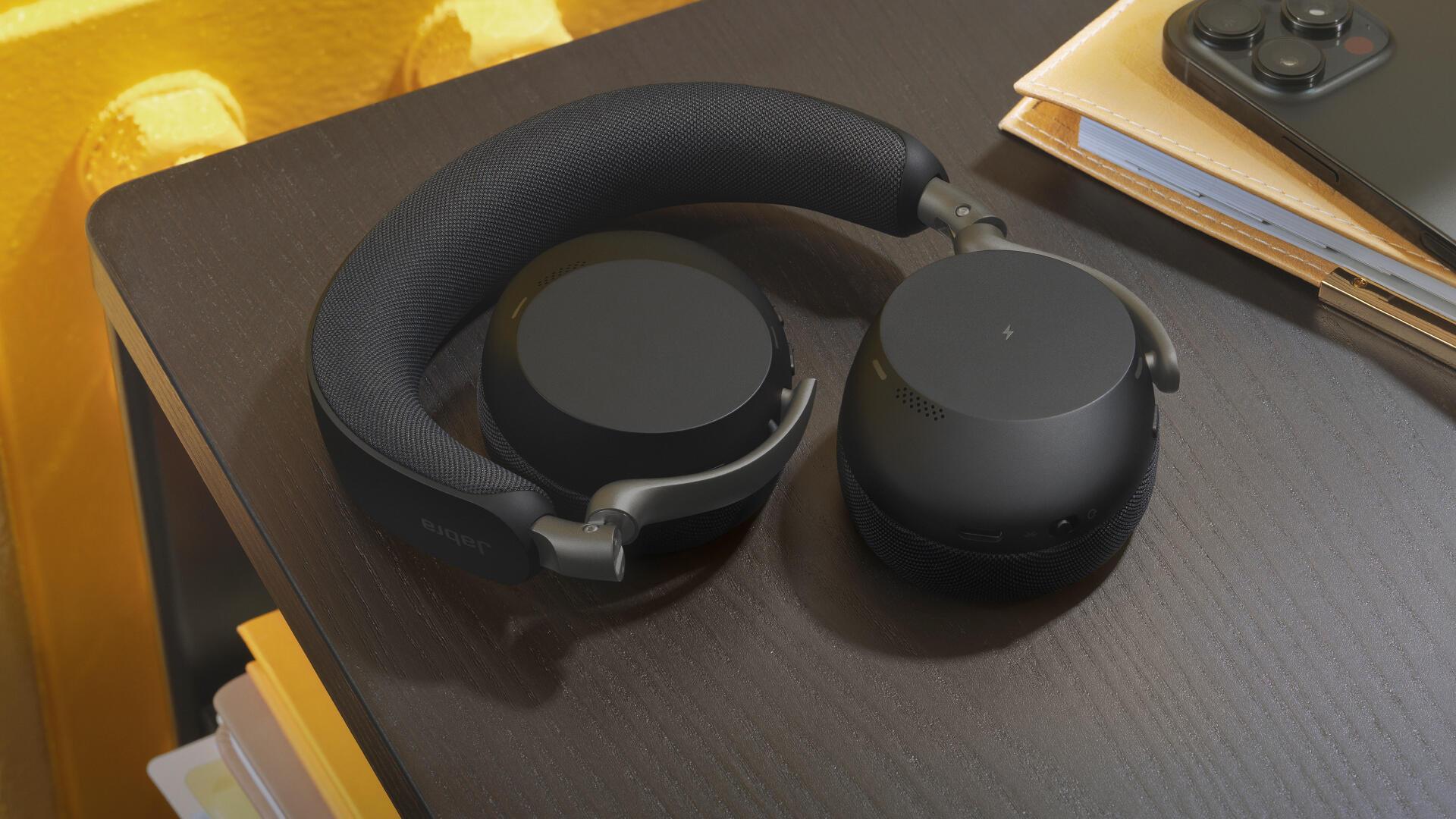 Kufje pa kabllo Jabra Evolve3 75 MS / Bluetooth 5.3 / USB-C / ClearVoice / Advanced ANC / Busylight 360° - Zezë - 2