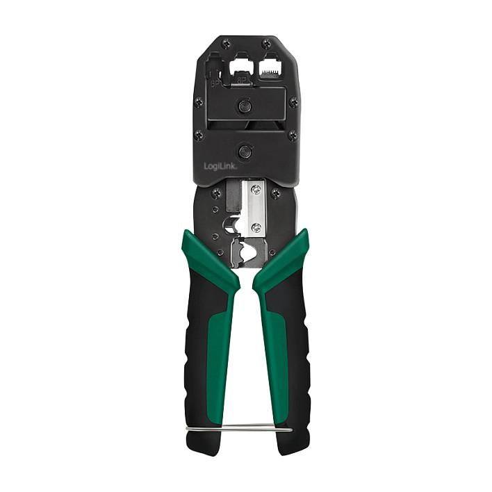 Pincë Krimpimi LogiLink WZ0079, RJ45, RJ12, RJ11, 6-në-1 - Gjelbër/Zezë - 2