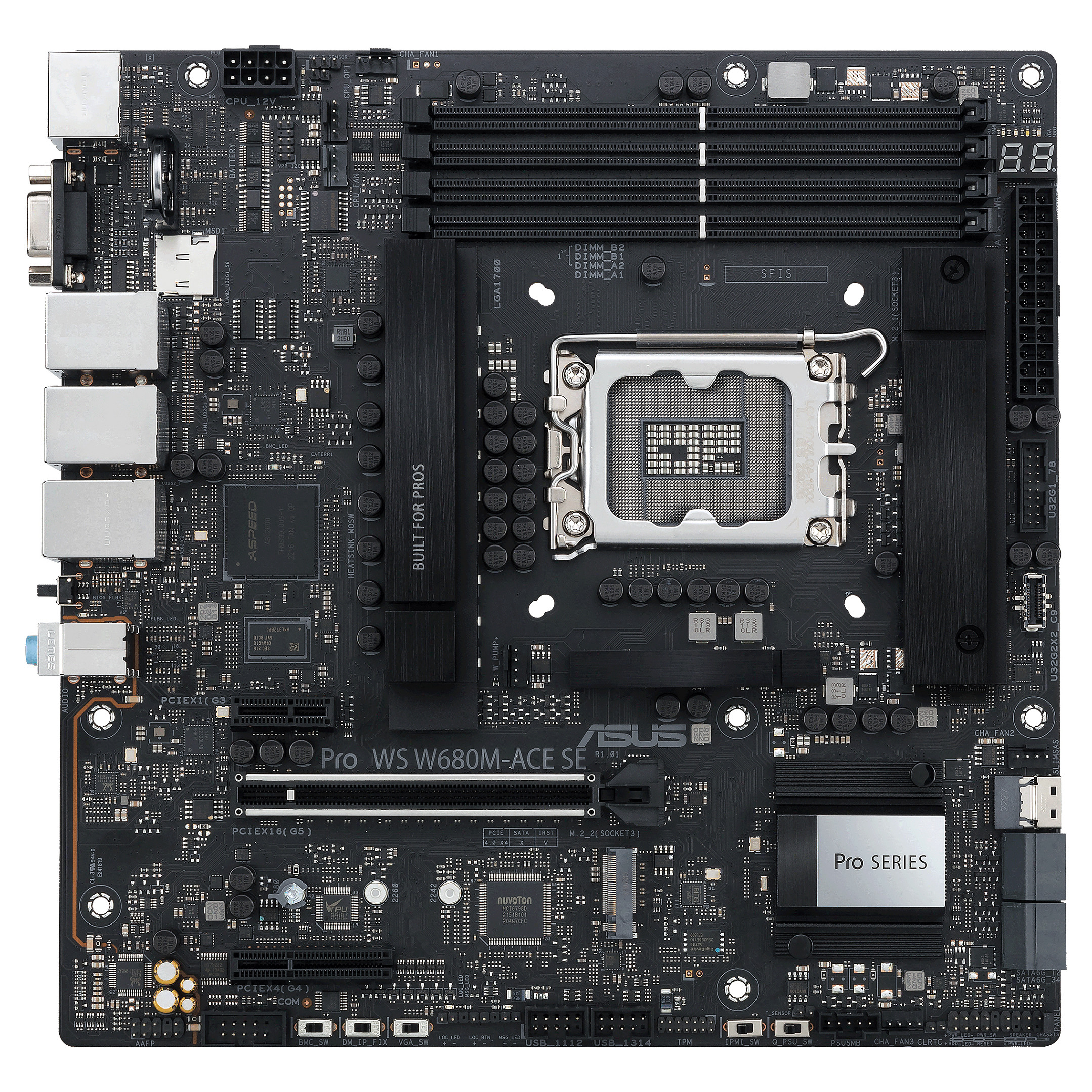 Pllakë amë Intel 1700 ASUS PRO WS W680M-ACE - 1