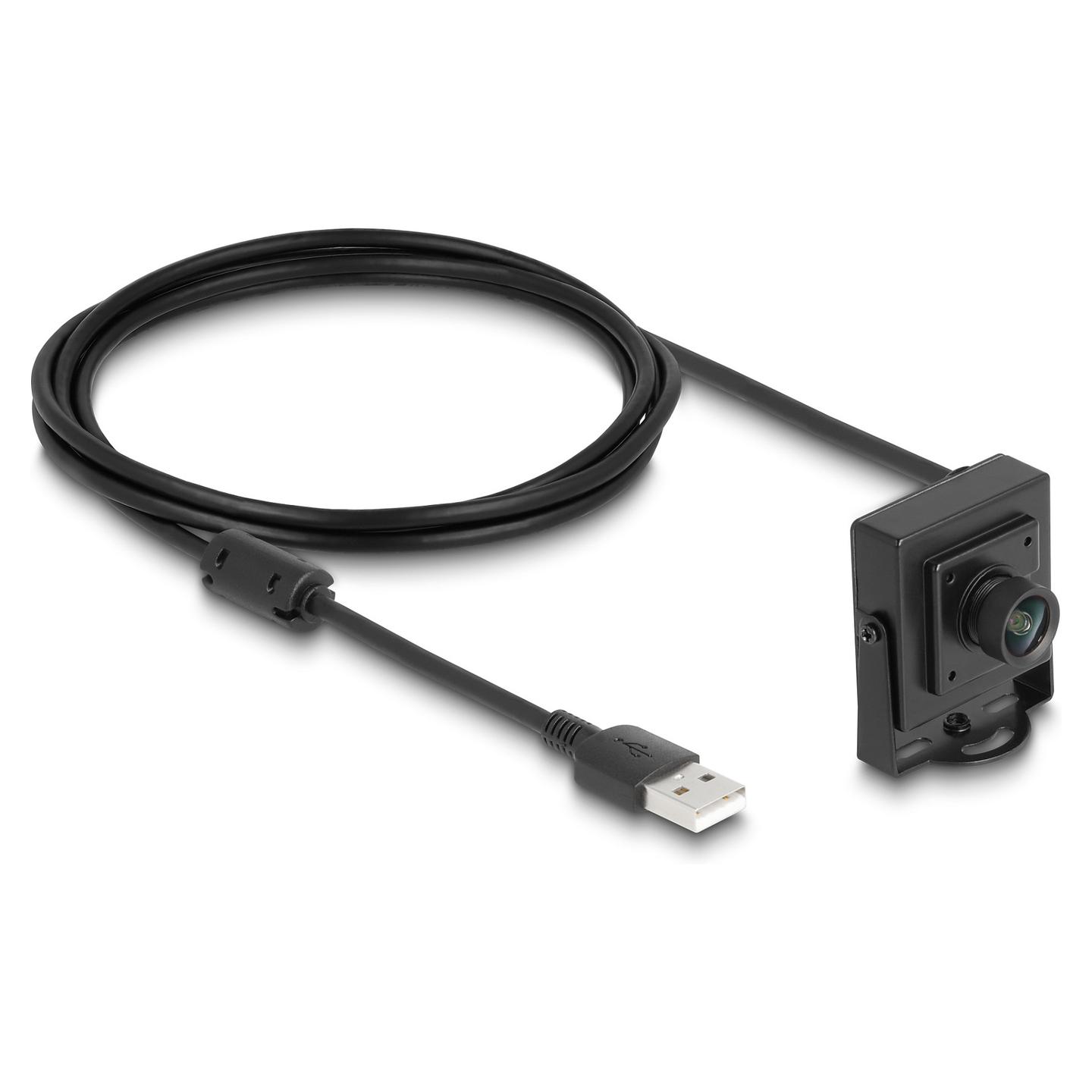 Kamerë USB DeLOCK 96403 / 2.1 MP / 100° / Fokus Fiks / USB 2.0 Type-A / 1.95m - Zezë
