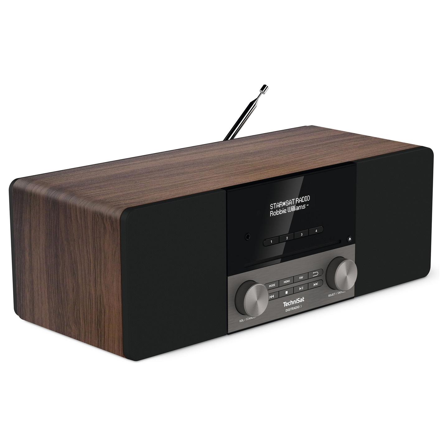 Radio Portative TechniSat DIGITRADIO 3, DAB+, FM, CD, Bluetooth, 20W – Kafe - 2