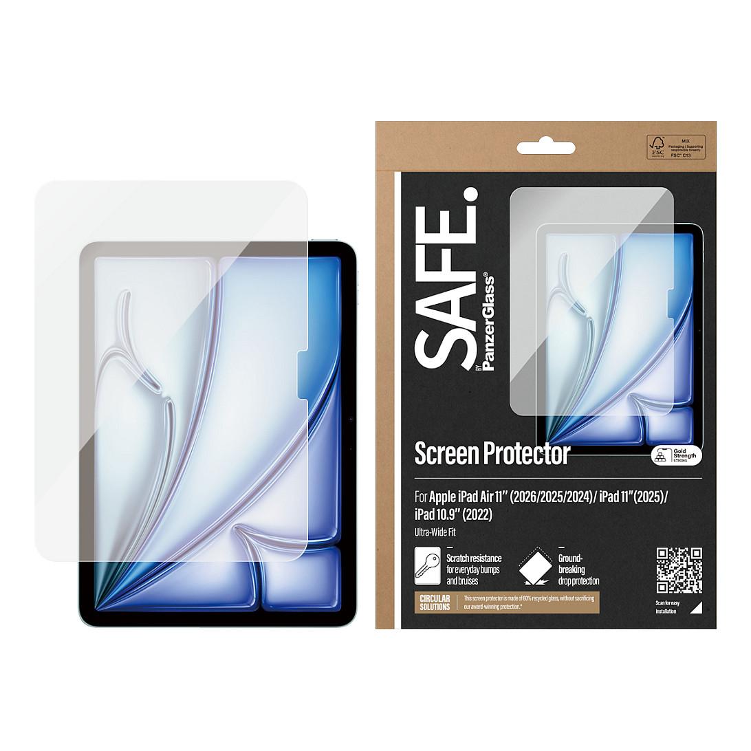 Xham mbrojtës PanzerGlass SAFE / iPad Air 11" (2024–2026) / iPad 11" (2025) / iPad 10.9" (2022) / Ultra-Wide Fit - Transparent - 2
