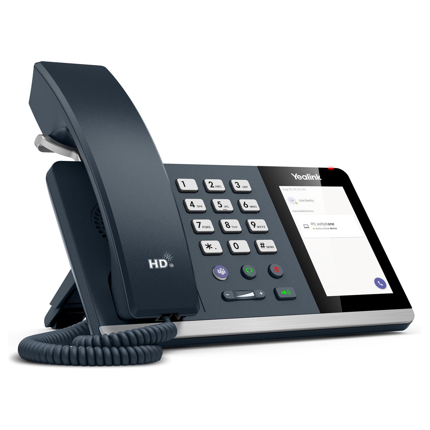 Telefon VoIP Yealink MP45, Microsoft Teams, 4" Touchscreen, 480x800, Audio HD, USB - Zezë - 2